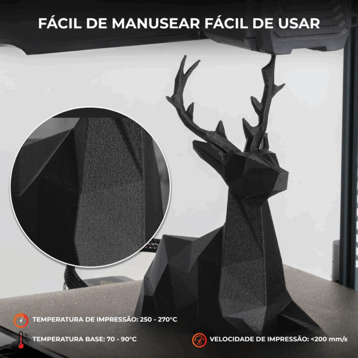 Filamento 3d Petg + Fibra De Vidro High Speed X1kg Forward - Imagem 3
